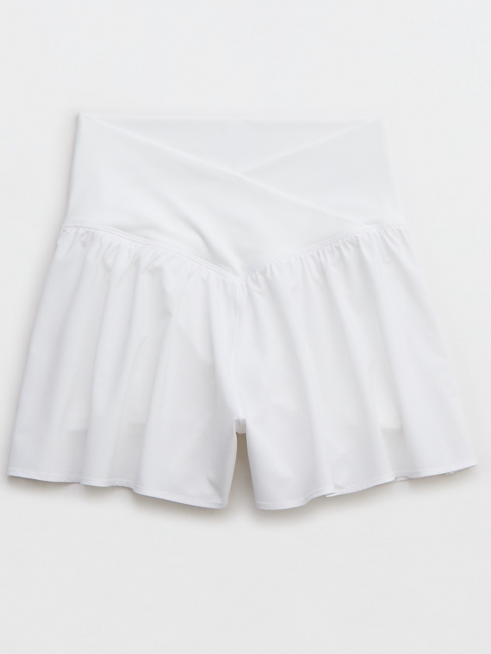 OFFLINE By Aerie Real Me Crossover Flowy Short White High-Waist
